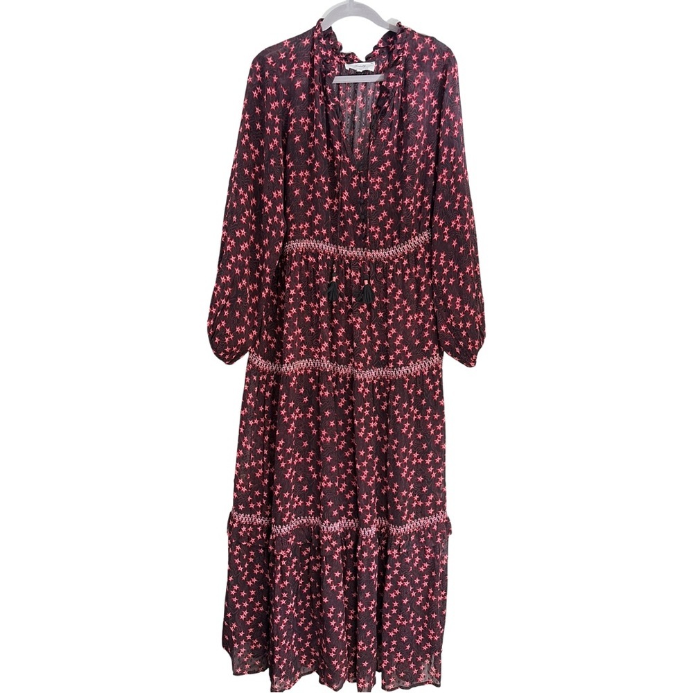 Anthropologie Temperley London Smocked Maxi Dress 12 - Picture 2 of 7